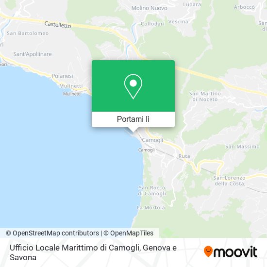 Mappa Ufficio Locale Marittimo di Camogli