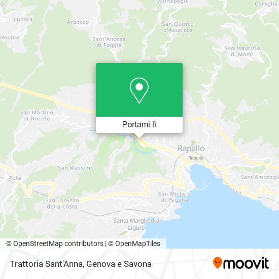 Mappa Trattoria Sant'Anna