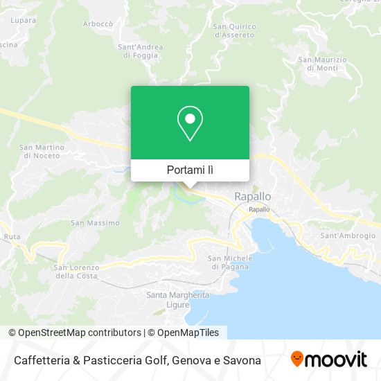 Mappa Caffetteria & Pasticceria Golf