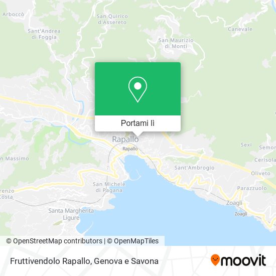 Mappa Fruttivendolo Rapallo