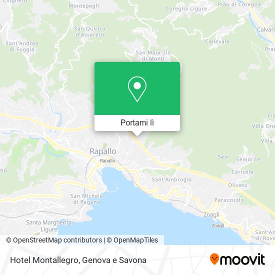 Mappa Hotel Montallegro