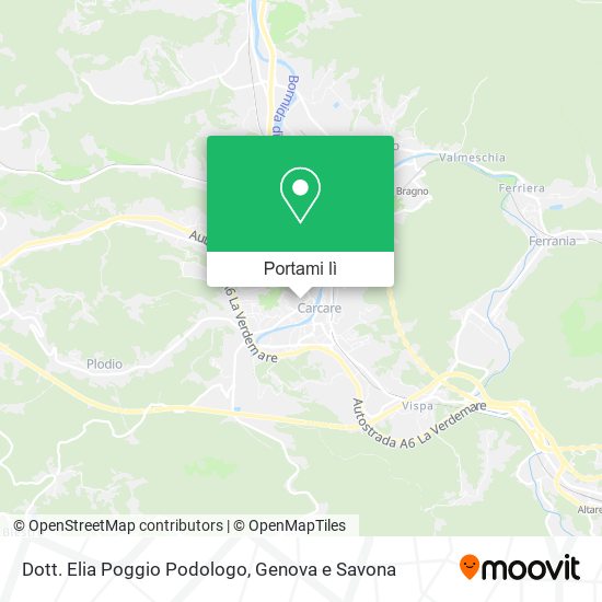 Mappa Dott. Elia Poggio Podologo