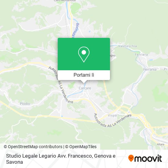 Mappa Studio Legale Legario Avv. Francesco