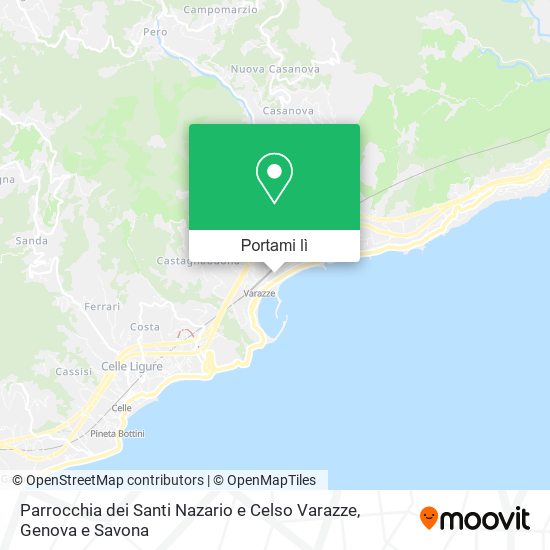 Mappa Parrocchia dei Santi Nazario e Celso Varazze
