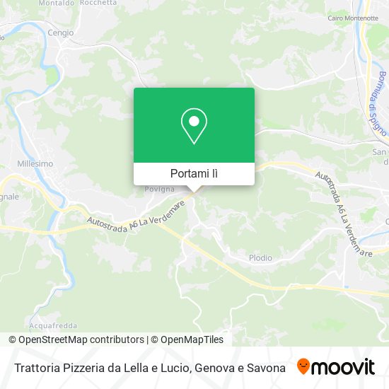Mappa Trattoria Pizzeria da Lella e Lucio