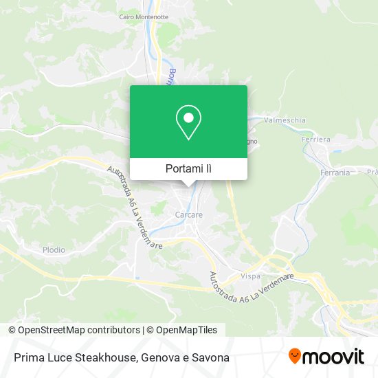 Mappa Prima Luce Steakhouse