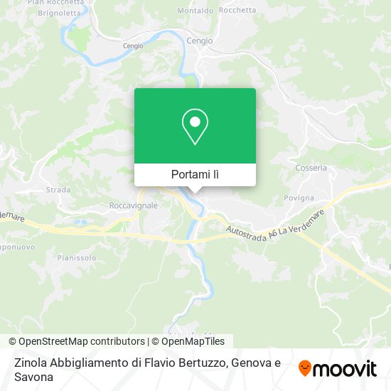 Mappa Zinola Abbigliamento di Flavio Bertuzzo