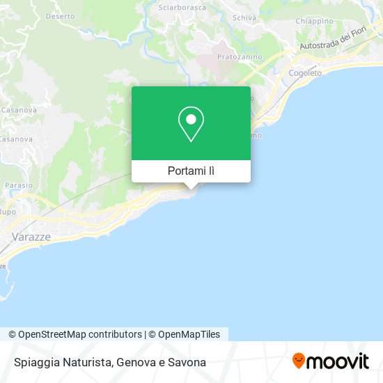 Mappa Spiaggia Naturista