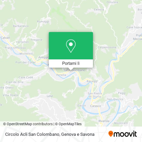 Mappa Circolo Acli San Colombano
