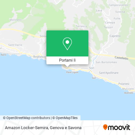 Mappa Amazon Locker-Semira