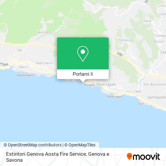 Mappa Estintori Genova Aosta Fire Service