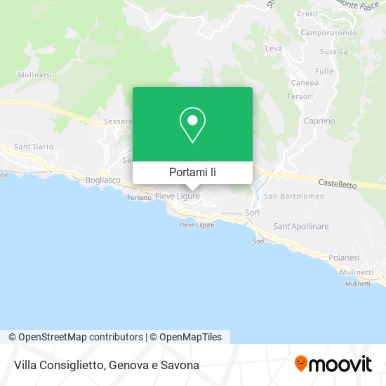 Mappa Villa Consiglietto