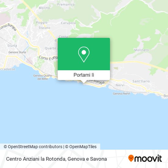 Mappa Centro Anziani la Rotonda
