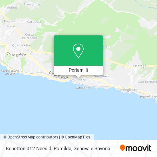 Mappa Benetton 012 Nervi di Romilda