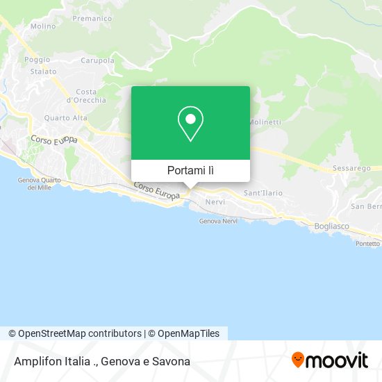 Mappa Amplifon Italia .