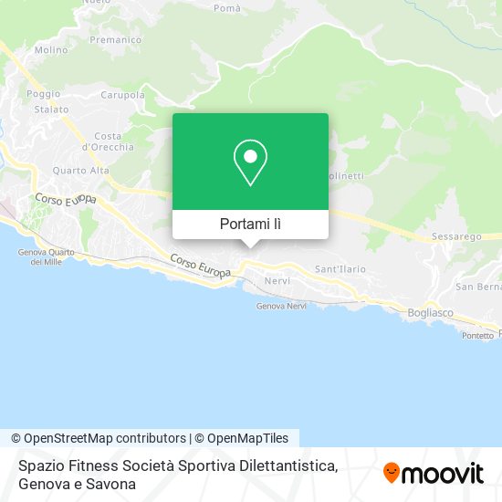 Mappa Spazio Fitness Società Sportiva Dilettantistica