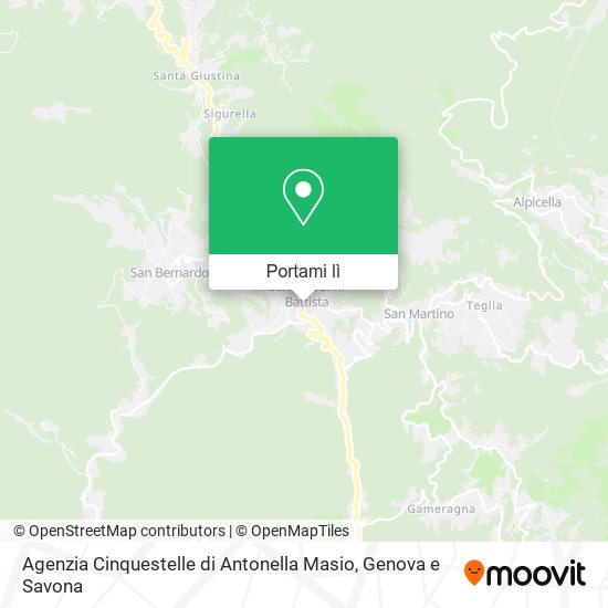 Mappa Agenzia Cinquestelle di Antonella Masio