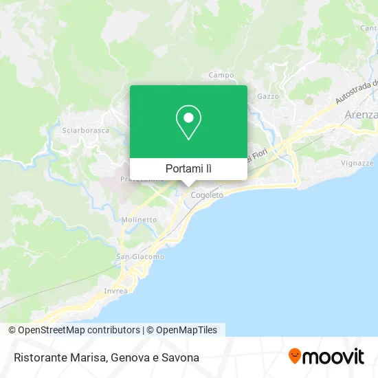 Mappa Ristorante Marisa