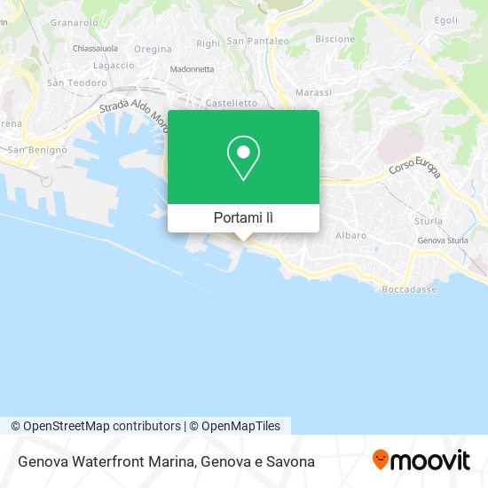 Mappa Genova Waterfront Marina