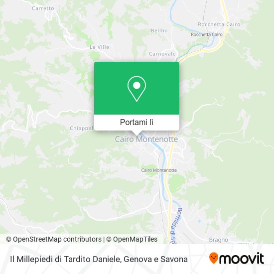 Mappa Il Millepiedi di Tardito Daniele