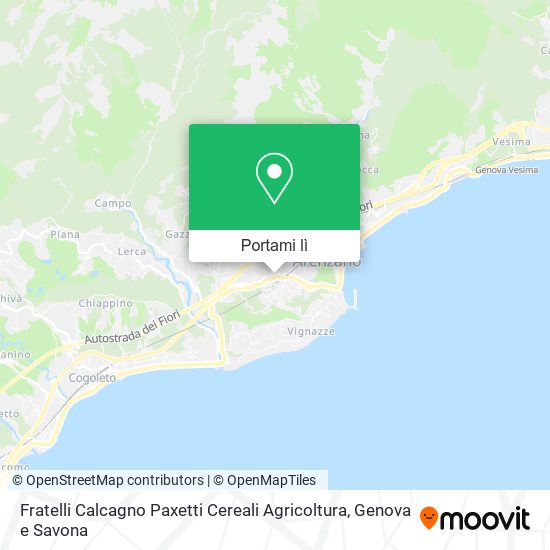 Mappa Fratelli Calcagno Paxetti Cereali Agricoltura