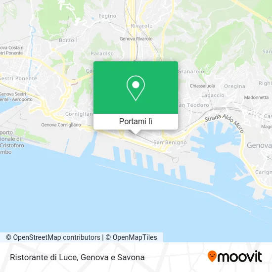 Mappa Ristorante di Luce