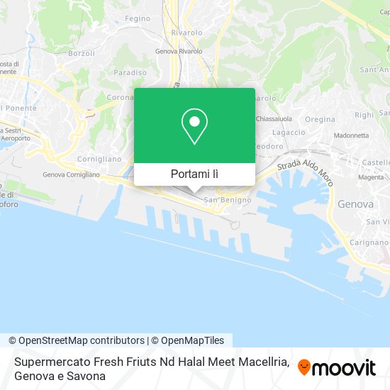 Mappa Supermercato Fresh Friuts Nd Halal Meet Macellria