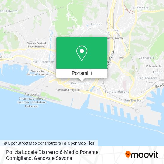 Mappa Polizia Locale-Distretto 6-Medio Ponente Cornigliano