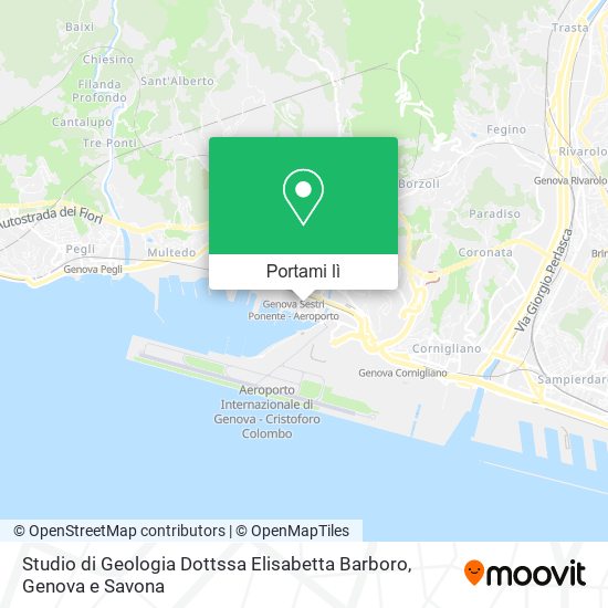 Mappa Studio di Geologia Dottssa Elisabetta Barboro
