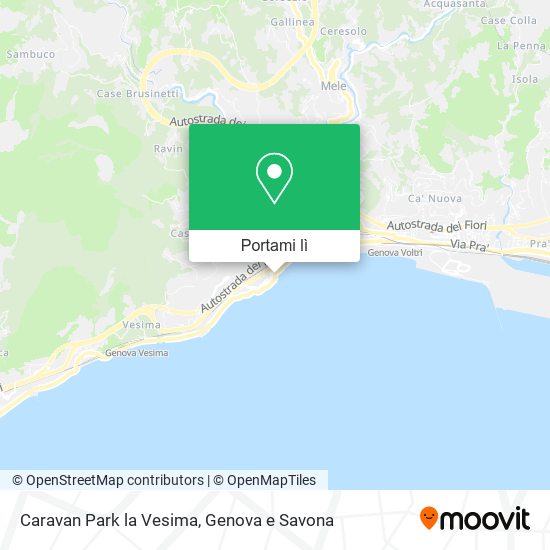 Mappa Caravan Park la Vesima