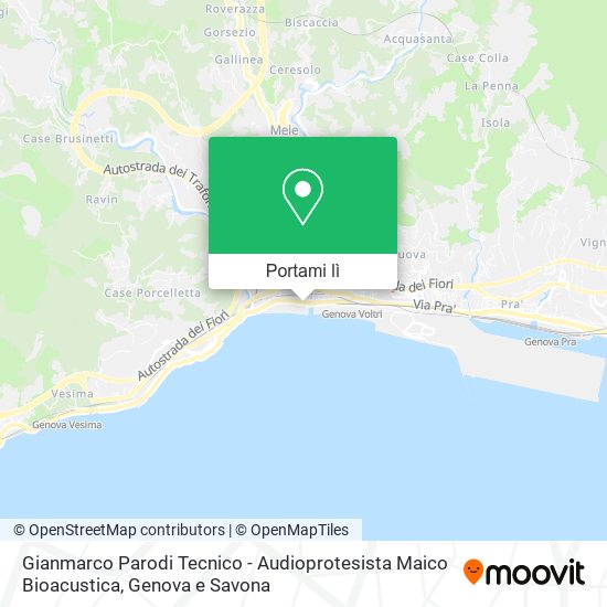 Mappa Gianmarco Parodi Tecnico - Audioprotesista Maico Bioacustica