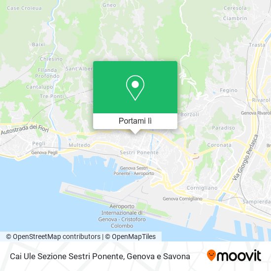Mappa Cai Ule Sezione Sestri Ponente