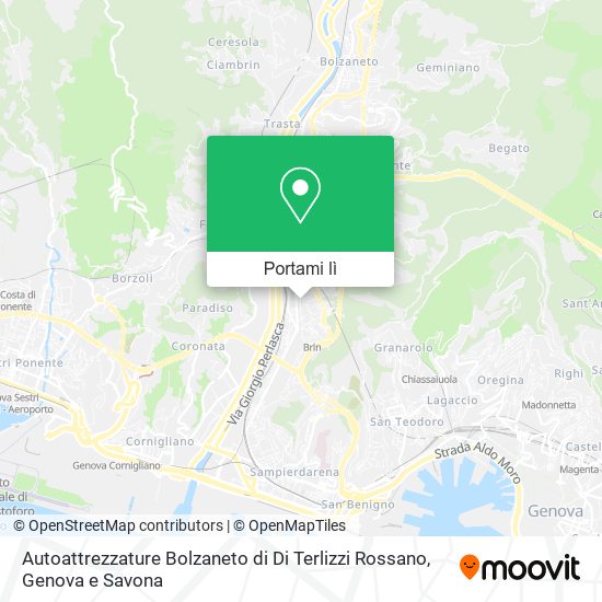 Mappa Autoattrezzature Bolzaneto di Di Terlizzi Rossano