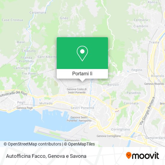 Mappa Autofficina Facco