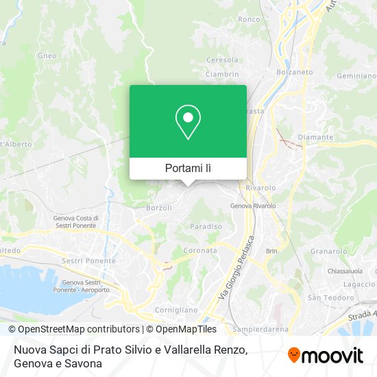 Mappa Nuova Sapci di Prato Silvio e Vallarella Renzo
