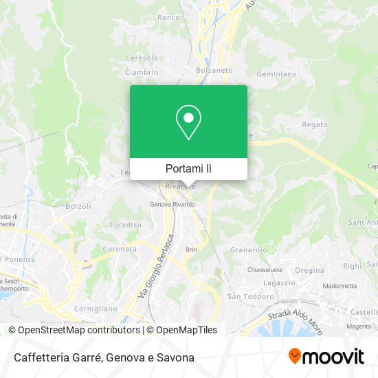 Mappa Caffetteria Garré