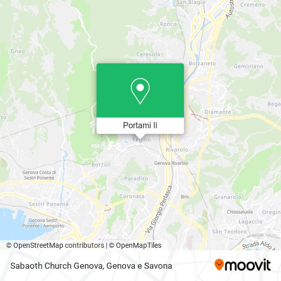 Mappa Sabaoth Church Genova