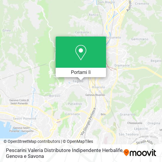 Mappa Pescarini Valeria Distributore Indipendente Herbalife