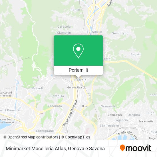 Mappa Minimarket Macelleria Atlas