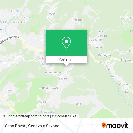 Mappa Casa Bavari