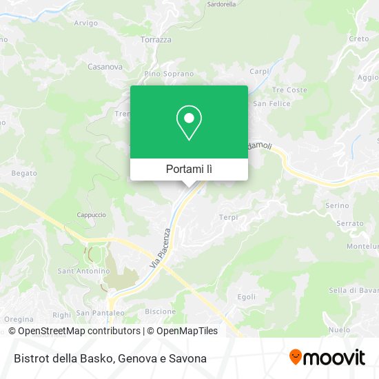 Mappa Bistrot della Basko