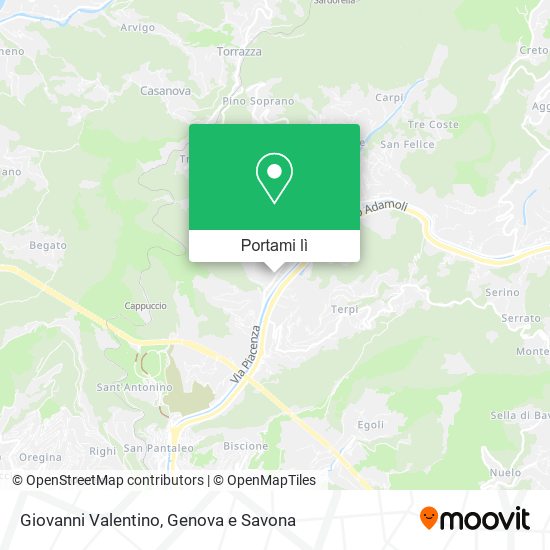 Mappa Giovanni Valentino