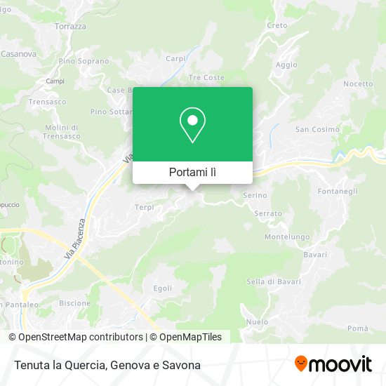 Mappa Tenuta la Quercia