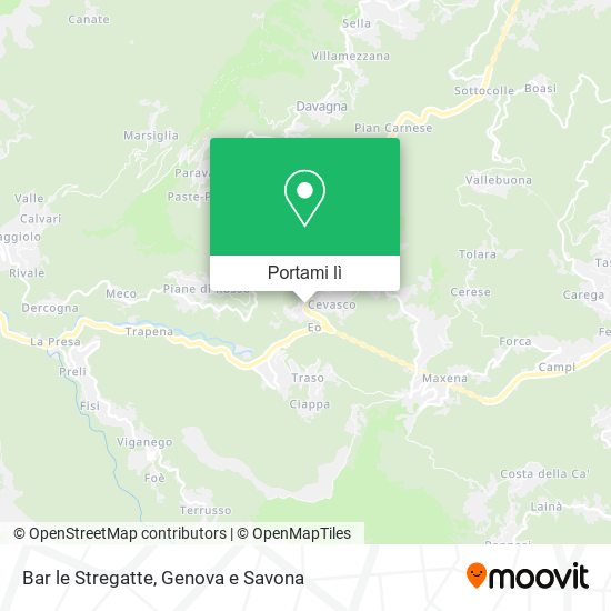 Mappa Bar le Stregatte