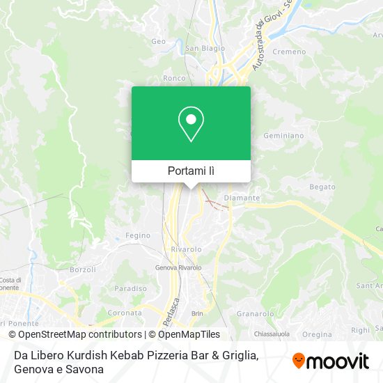 Mappa Da Libero Kurdish Kebab Pizzeria Bar & Griglia