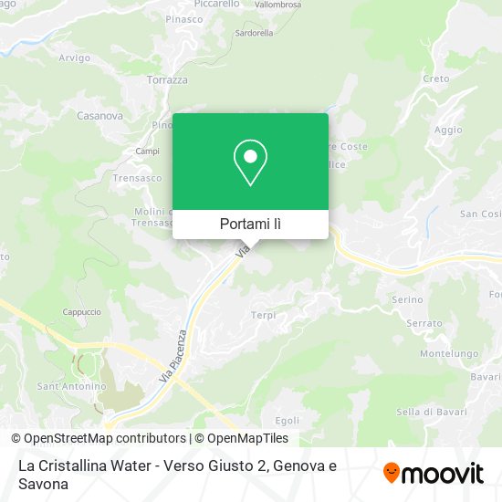 Mappa La Cristallina Water - Verso Giusto 2