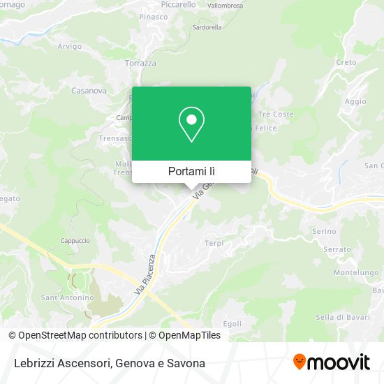 Mappa Lebrizzi Ascensori