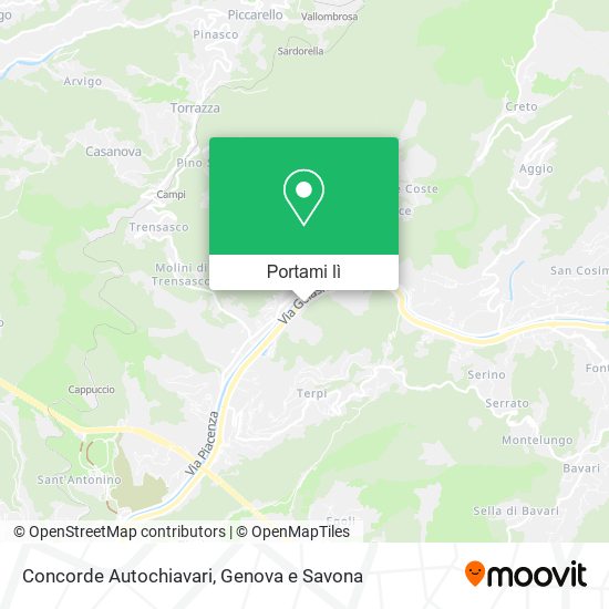 Mappa Concorde Autochiavari