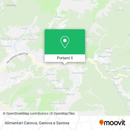 Mappa Alimentari Canova