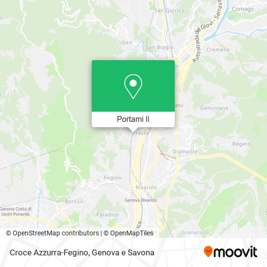 Mappa Croce Azzurra-Fegino